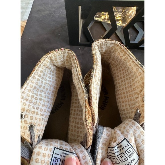 PachaMama High Top Sneakers Aztec Tribal‎ Print Canvas Sz Woman 14 or Men 12 - Picture 8 of 10